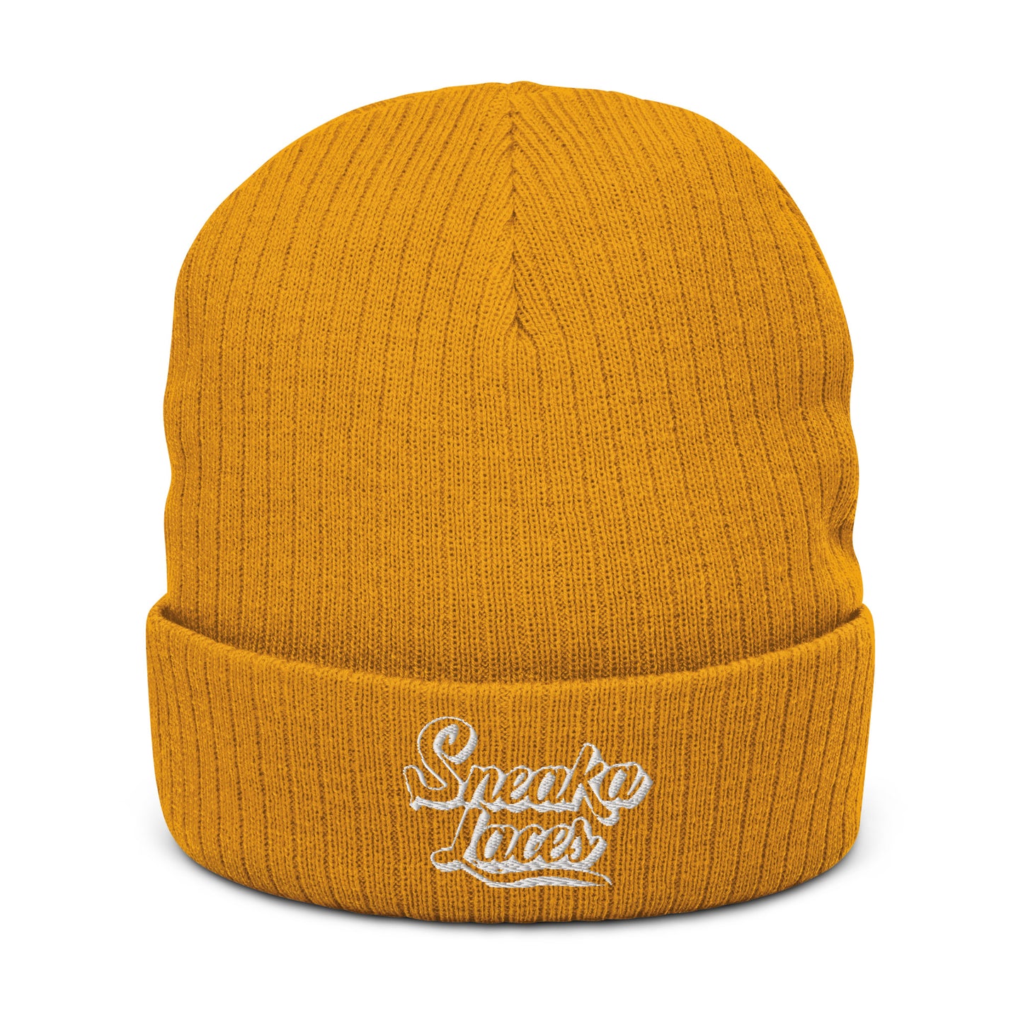 Ribbed knit beanie