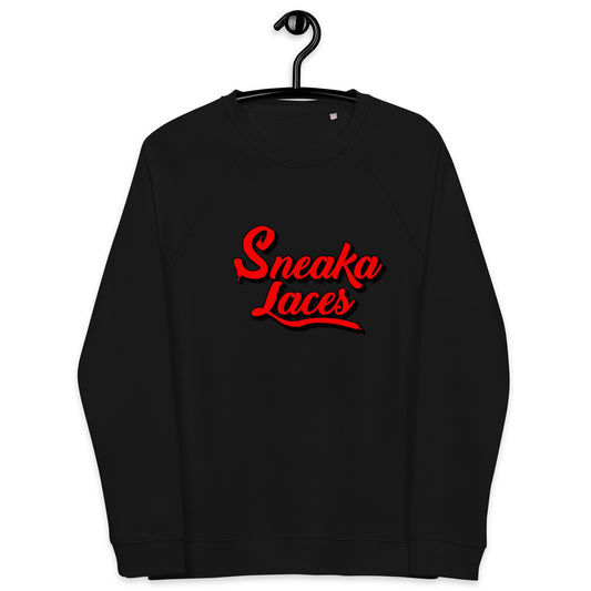 Unisex organic raglan sweatshirt