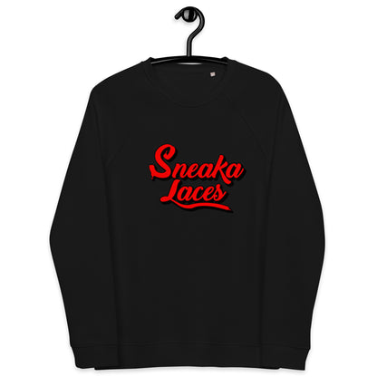 Unisex organic raglan sweatshirt